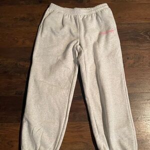 Edikted Light Gray Bow Sweatpants